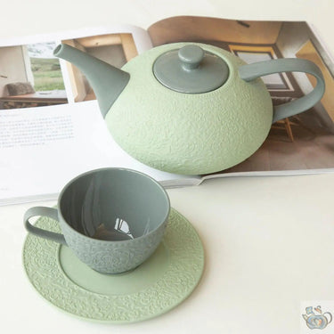 Théière vert pistache et gris | Théières à la folie